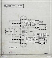 Ground floor plan, circa 1940 Ground Floor Plan of Government House, Brisbane, c 1940.jpg