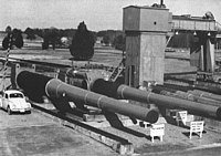 A display at the U.S. Navy Dahlgren Naval Weapons Facility