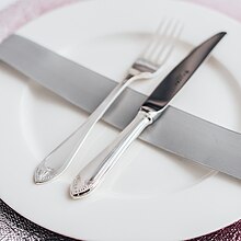 Dinner plate with knife and fork HEFRA, model FRANCUSKI.jpg