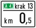 C116 Oznaka kraka čvorišta