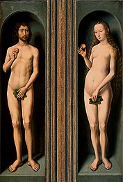 Адам и Ева (Ханс Мемлинг около 1433–1494 г.ж.)