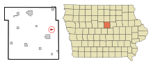 Thumbnail for File:Hardin County Iowa Incorporated and Unincorporated areas Steamboat Rock Highlighted.svg