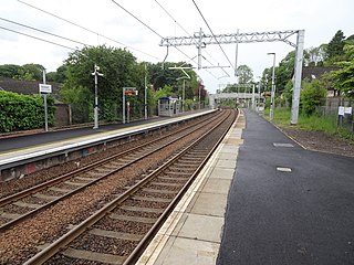 <span class="mw-page-title-main">Hartwood railway station</span> Railway station in North Lanarkshire, Scotland
