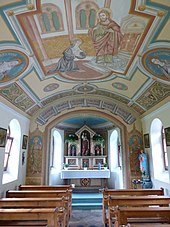 Innenansicht der größten Wörgler Kapelle, der Herz-Jesu-Kapelle in Haus