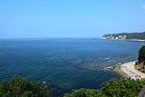 日本列島における商業捕鯨の発祥地の一つとされる知多半島の師崎の風景（羽豆岬）。