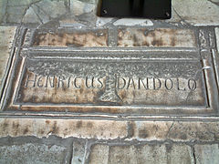 19th-century cenotaph of Enrico Dandolo, Doge of Venice, and commander of the 1204 Sack of Constantinople