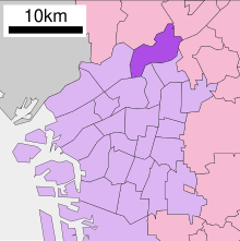 Higashiyodogawa-ku în Osaka City.svg