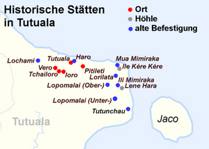 Historische Stätten in Tutuala