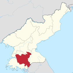 Location of Hwanghae Utara