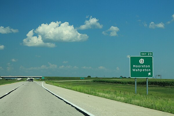 I-29 exit for ND 13