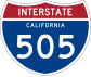 Interstate 505 işaretçisi