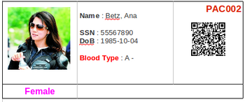 Patient ID card report on GNU Health