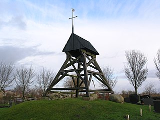 Idzega Village in Friesland, Netherlands