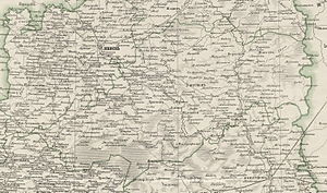Игуменский уезд на карте