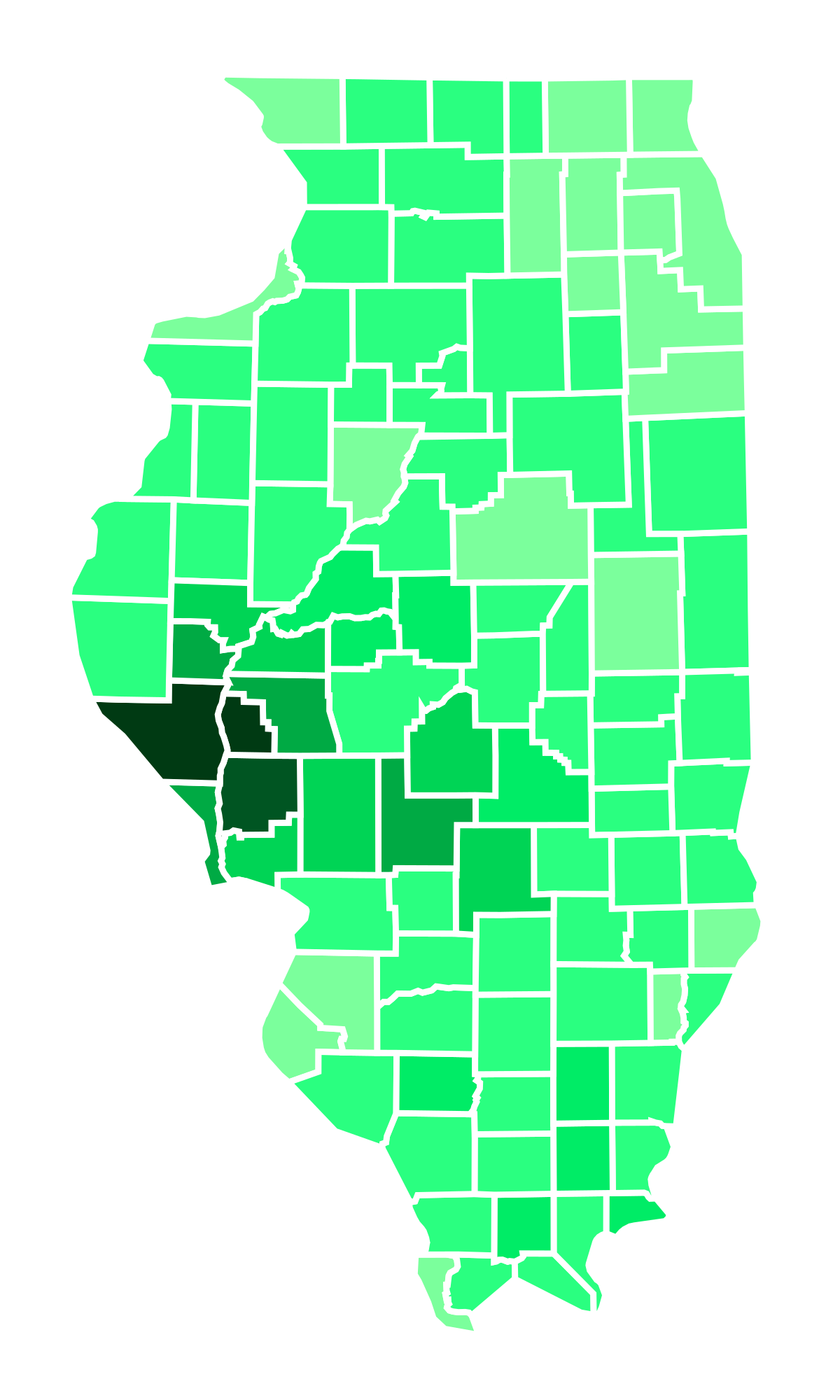 FileIllinois Governor Election Results by County, 20 McCann ...