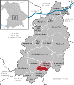 Ilmmünster - Localizazion