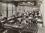 Thumbnail for File:Industries of War - Telephone Equipment - Manufacture of Telephone Equipment for Army, Plant of Kellogg Switchboard and Supply Co., Chicago, Illinois - NARA - 55249708 (cropped).jpg