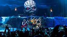 Smith and Dickinson on stage at London's O2 Arena in May 2017 Iron Maiden - The O2 - Saturday 27th May 2017 IronMaidenO2 270517-50 (34856367961).jpg