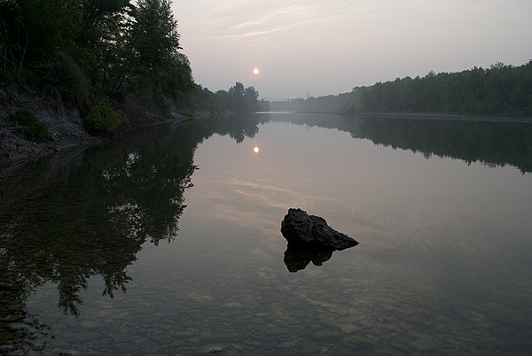 The Isonzo River in Italy