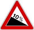 Steep hill downwards (formerly used )