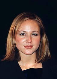 "You Were Meant for Me" / "Foolish Games" by Jewel (pictured) was number two on the Year-End list, despite never reaching the top of the Hot 100. Jewel at Clinton's inauguration party.jpg