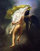 Boreas Abducting Oreithyia by Joseph-Ferdinand Lancrenon (1822)