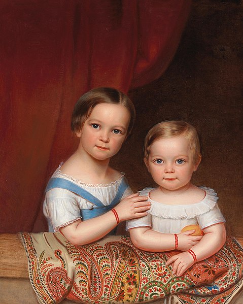 479px-Joseph_Weidner_(attributed)_–_Portrait_of_Two_Children_of_the_Clemens_Bachofen_von_Echt_Family.jpg (478×599)