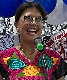 Karina Villa at a rally (cropped).jpg