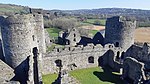 Kidwelly Castle, Wales, view over the valley.jpg