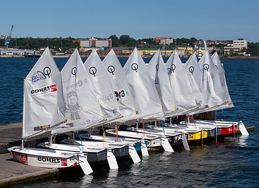 Dinghies a sailing school