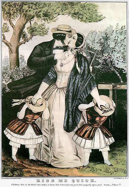 File:Kiss-me-quick-Currier-Ives-1840s.jpg