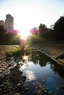 Tancheon Stream in South Korea