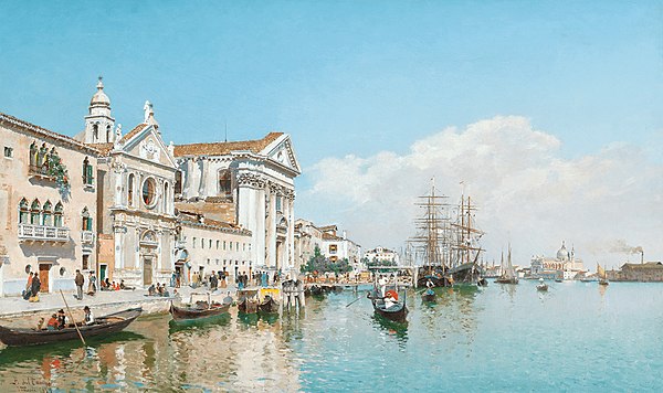 Santa Maria del Rosario in Venice by Federico del Campo, 1899