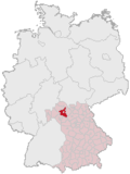 Localização de Schweinfurt na Alemanha
