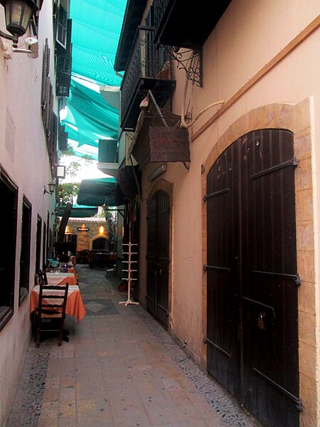 File:Laiki Geitonia traditional quarters center of Nicosia Cyprus.jpg