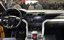 Interior Lamborghini Urus, Paris Motor Show 2018, IMG 0310.jpg