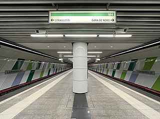 <span class="mw-page-title-main">Laminorului metro station</span> Bucharest metro station