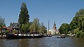 Leeuwarden, de Wester Stadsgracht vanaf de Westerplantage