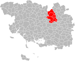Location of the Josselin Community in the Morbihan department