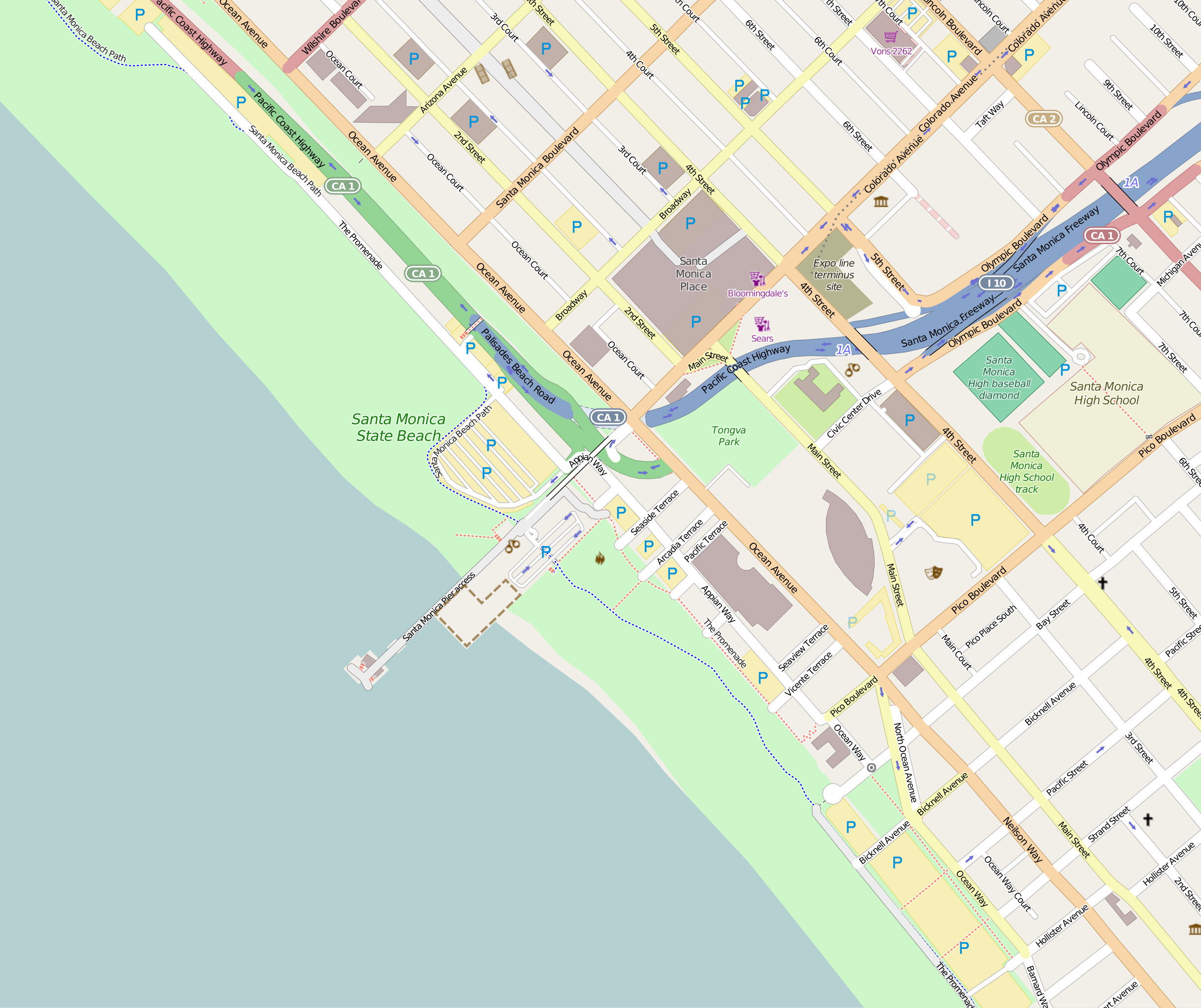 Map Of Santa Monica File:location Map Santa Monica.svg - Wikimedia Commons