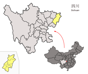 Location of Dazhou Prefecture within Sichuan (China).png