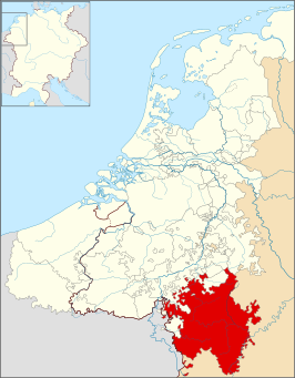 Het Graafschap Luxemburg omstreeks 1350