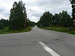 Dåvarande länsväg 266 norrut från avtagsvägen mot Vika.