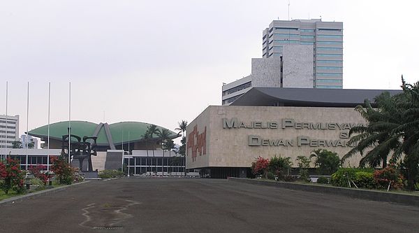 The building complex in Jakarta that includes the offices and meeting chamber of Indonesia's People's Consultative Assembly