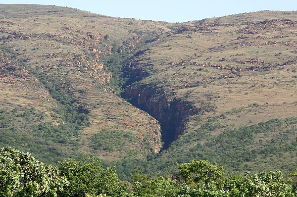 Hamerkop Kloof between Rustenburg and Pretoria on north-facing slopes of Magaliesberg