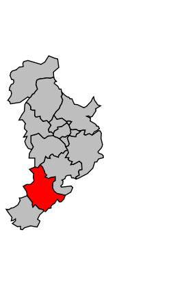 Kanton na mapě arrondissementu Saint-Lô