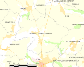 Poziția localității Lesquielles-Saint-Germain