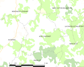 Poziția localității Azat-Châtenet