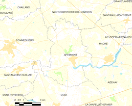 Mapa obce Apremont