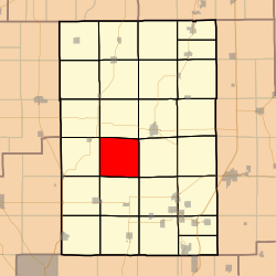 Peta menyoroti Polk Township, Macoupin County, Illinois.svg